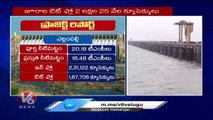 Telangana Irrigation Projects Inflow Reports _ V6 News