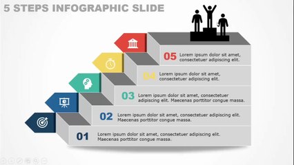 5 Steps Animated Infographic Slide in PowerPoint_HD