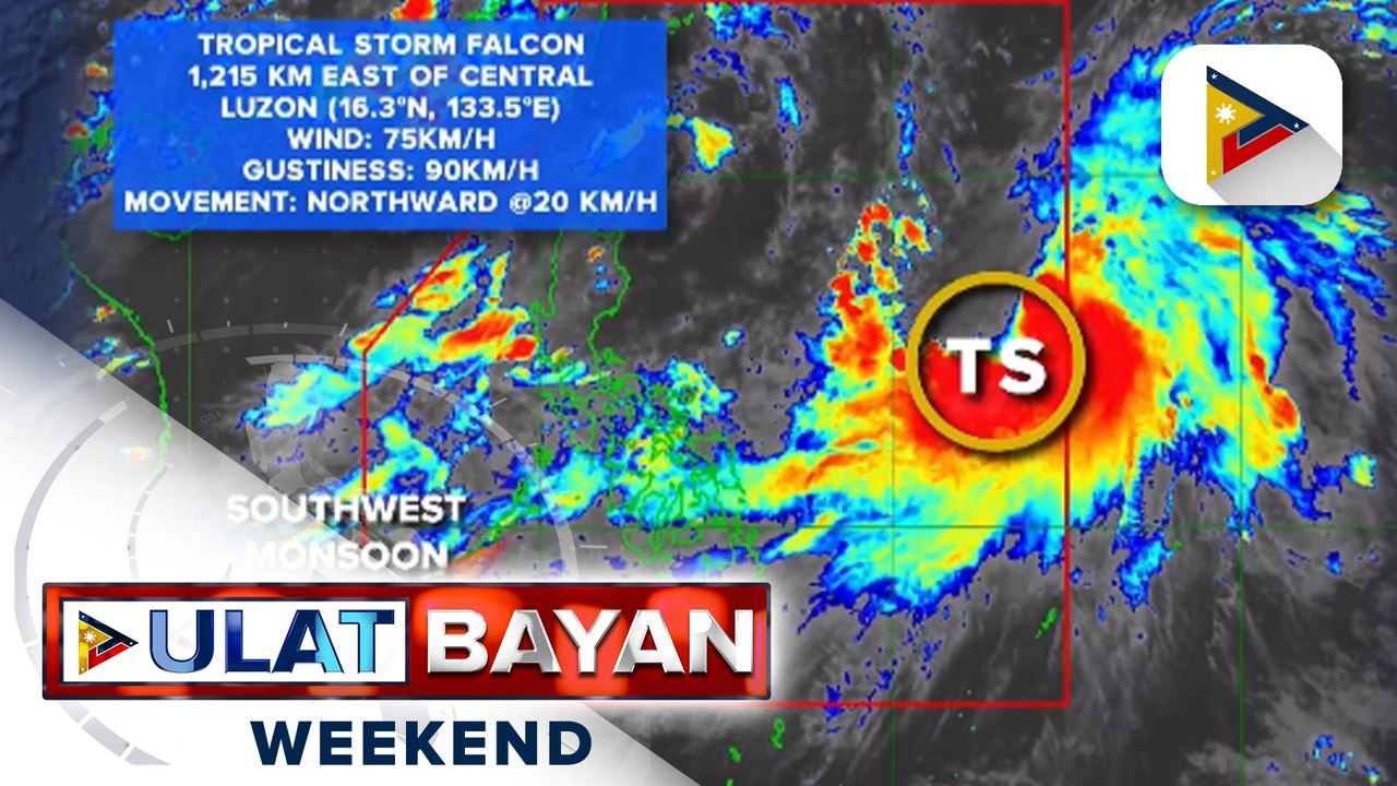 Bagyong #FalconPH, lumakas habang mabilis na kumikilos pahilaga sa direksyon ng PH Sea