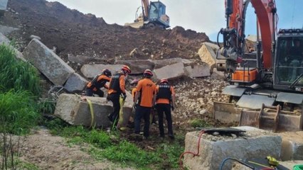 횡성서 석축 쌓던 근로자 1명 매몰...구조 중 / YTN