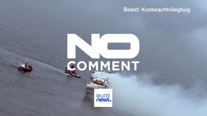 Watch: Ship carrying electric cars on fire off Dutch coast