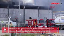 Denizli'de geri dönüşüm tesisindeki yangın kontrol altına alındı
