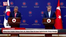 Güney Kore Dışişleri Bakanı Park Jin, Hakan Fidan ile basın toplantısında Türkçe konuştu