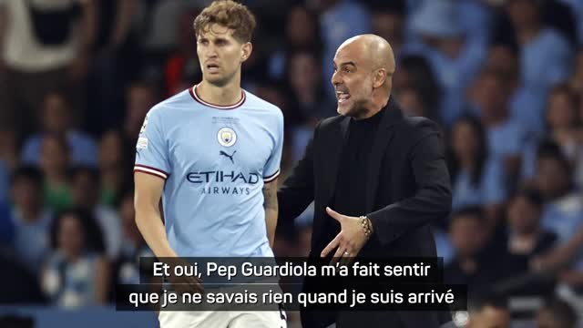 Man. City - Stones : Guardiola m'a fait sentir que je ne savais rien quand je suis arrivé