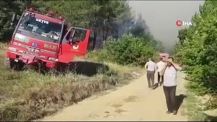 La réponse aérienne et terrestre aux incendies de forêt se poursuit à Sakarya
