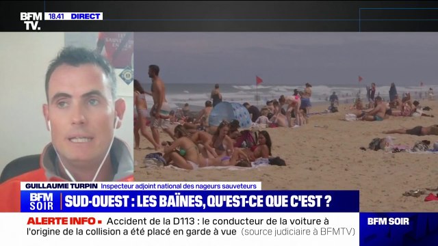 Baïnes: Sur la zone aquitaine, c'est le principal facteur de noyade , affirme Guillaume Turpin