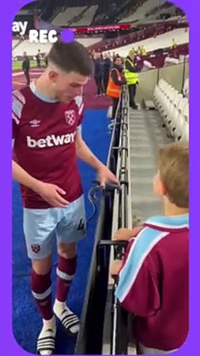 Declan Rice Made the day of this kid