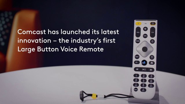 Rogers Xfinity large button voice activated remote control