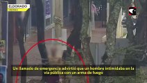 Eldorado La policía de Misiones detuvo a un sujeto que Intimidaba a los transeúntes con un arma: resultó ser una réplica