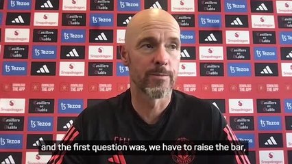 Descargar video: Ten Hag addresses Hojlund signing rumours