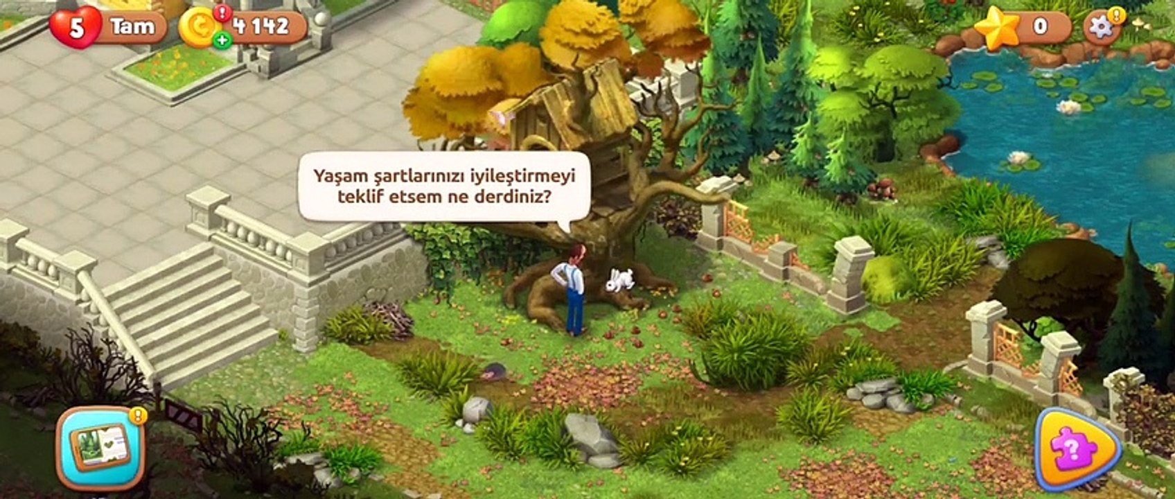 Bahçeme ağaç ev yapıyorum