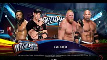 WWE Brock Lesnar, GoldBerg vs John Cena & Roman Reigns Ladder Match