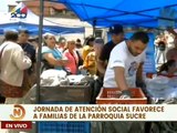 Realizan jornada de atención social con más de 2 mil toneladas de alimentos en Los Frailes de Catia pqa Sucre