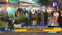 Limeños se amanecen celebrando Fiestas Patrias