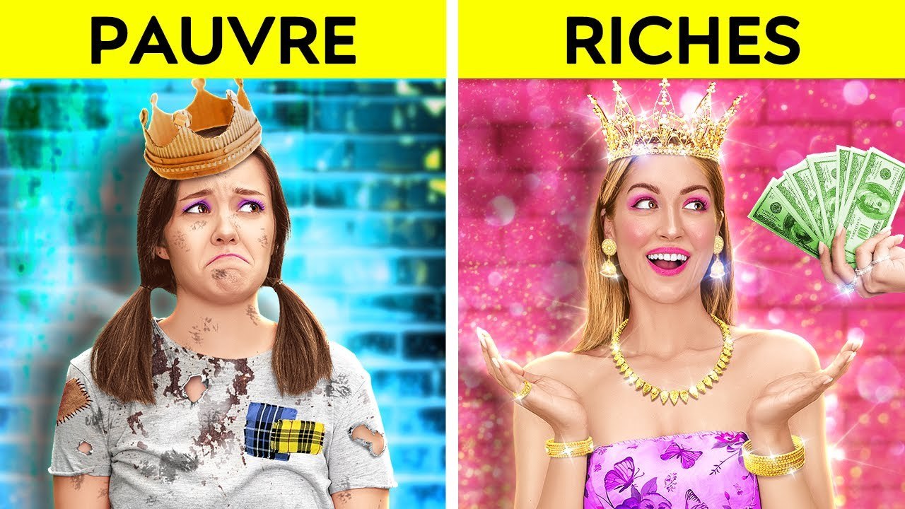 Devenir Une Princesse || Riche Vs Pauvre _ Astuces Parentales CrÃ©atives ! Bricolage Par 123 Go !