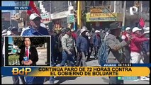 Paro en Puno por Fiestas Patrias: bloquean 14 puntos en las principales vías de la región