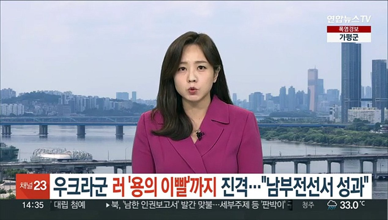 우크라군, 러 '용의 이빨'까지 진격…"남부 전선서 성과"