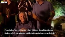 Orkestra çaldı, Aziz Yıldırım Fenerbahçe marşı söyledi