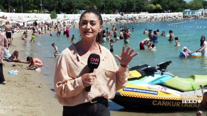 İstanbullular plajlara akın etti