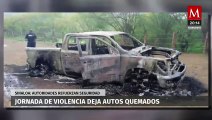 Violento enfrentamiento en Sinaloa: Cinco unidades incendiadas y múltiples víctimas