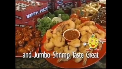 Happy's Pizza Four Tops Commercial from 2007 (usa)