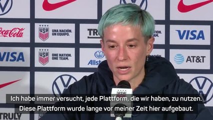 Rapinoe: "Habe jeden Moment genossen"