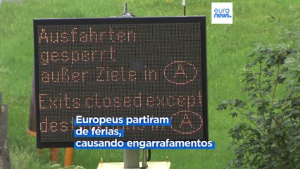 Estradas europeias enchem-se de veraneantes a caminho das férias