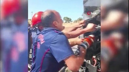 Nakliyat kamyonu hafriyat tırına çarptı: 1 ölü, 2 yaralı