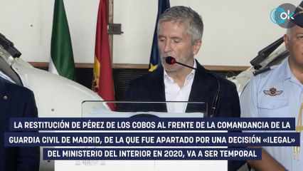 Marlaska recrudece su venganza contra De los Cobos: volverá a destituirle e impedirá su ascenso a general