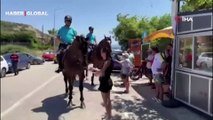 Kuzey Ege’nin turizm merkezi Bozcaada’da atlı birlikler göreve başladı