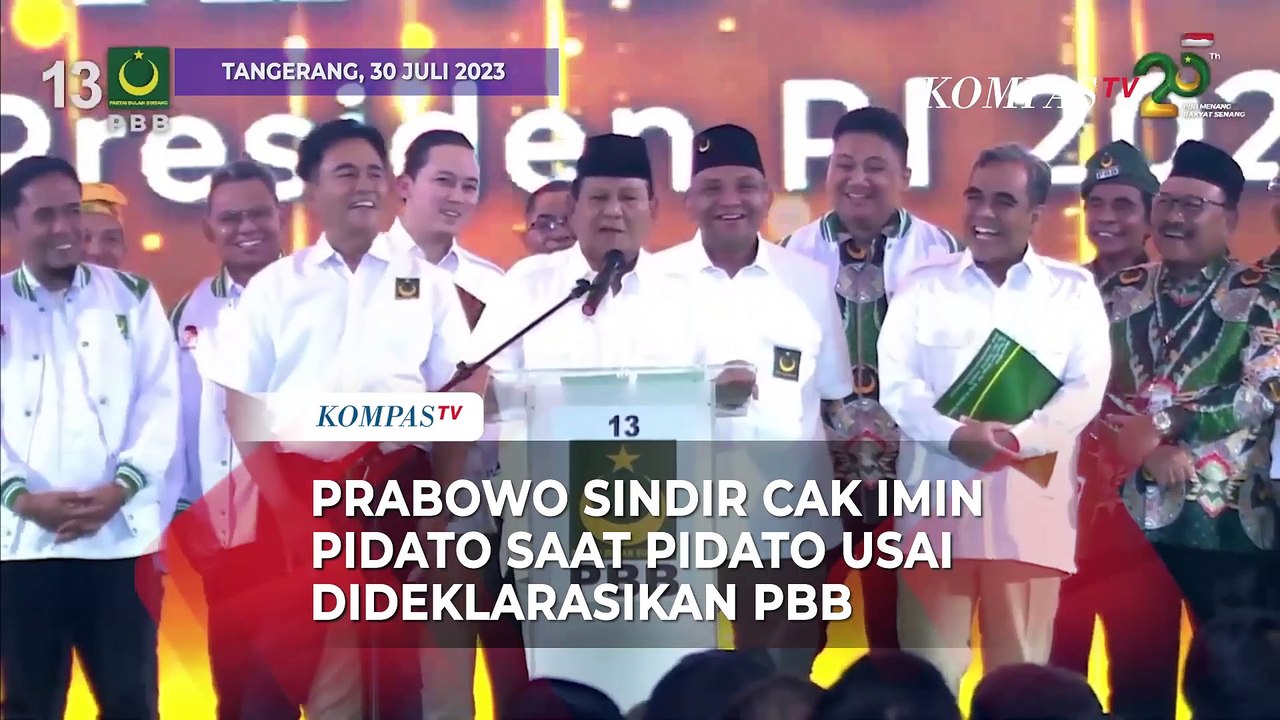 Bikin Ketawa! Prabowo Sindir Cak Imin di Milad PBB: Gus Jangan ke Mana-Mana Gus!