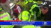 Fiestas Patrias: seis heridos entre civiles y policías durante protestas