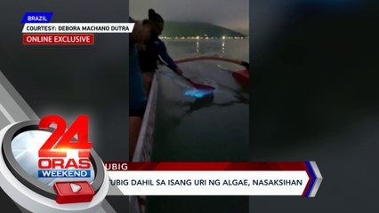Pag-ilaw ng tubig dahil sa isang uri ng algae, nasaksihan sa Brazil | 24 Oras Weekend