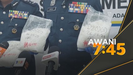 Methamphetamine lebih 100kg bernilai RM3.36 juta dirampas