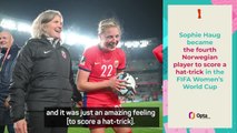 Haug delighted with hat-trick as Norway progress to World Cup knockout stages