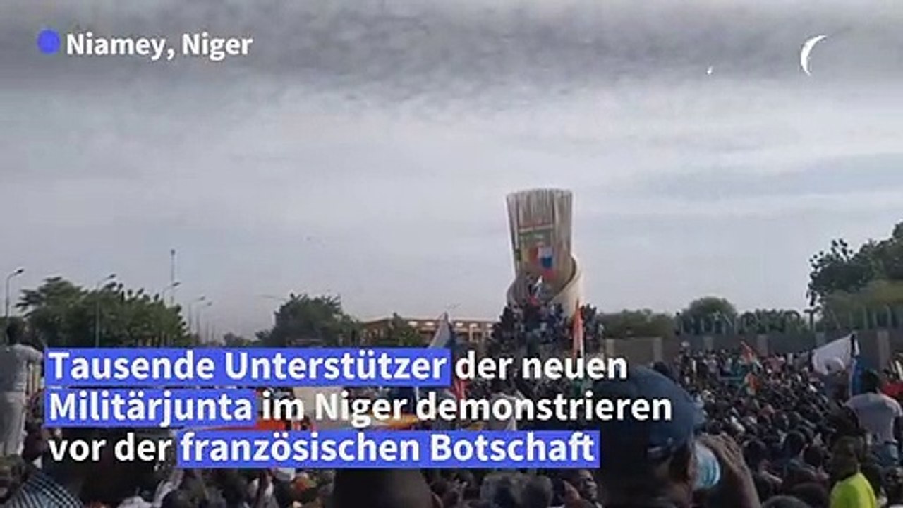 Niger: Tausende protestieren vor französischer Botschaft