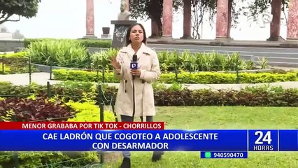 Cae sujeto que asaltó con desarmador a escolar para robar su celular en Chorrillos