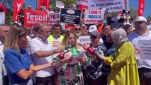 EYT Federasyonu İstanbul'da düşük emekli maaşlarını protesto etti