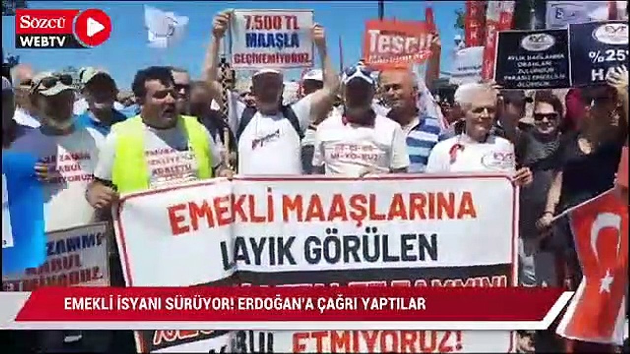 Emekli isyanı sürüyor! Erdoğan’a çağrı yaptılar