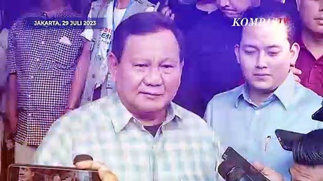 Prabowo Akui Bersaing Sehat dengan Ganjar