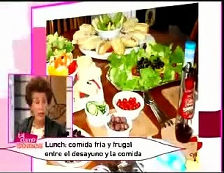 Tipos de comida. Lunch, brunch, aperitivo, merienda, chocolatada... comidas frías y calientes