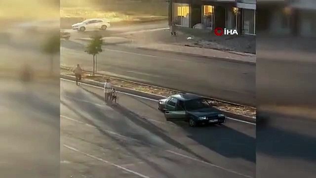 Yayaya çarpan sürücü kaçtı, o anlar kamerada