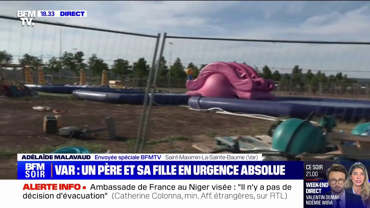 Structure gonflable envolée dans un parc aquatique du Var: des analyses effectuées sur place pour déterminer les causes de l'accident