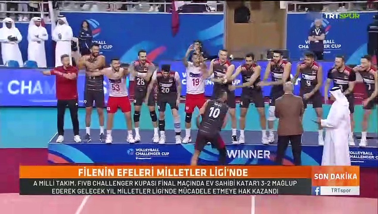 Dernière minute： Une équipe nationale masculine de volley-ball a battu le Qatar 3-2 lors de la finale de la FIVB Challenger Cup et est devenue championne