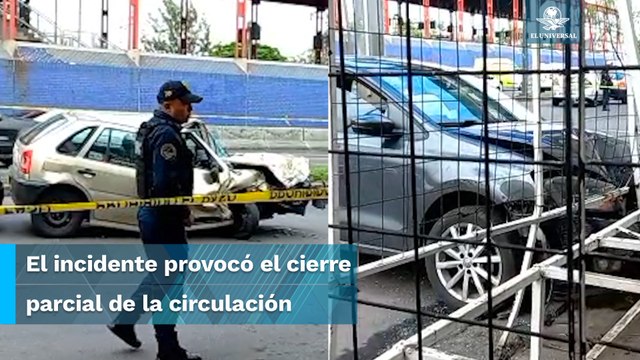 ¡Trágica mañana! Choque en Calzada Ignacio Zaragoza deja un muerto y dos heridos