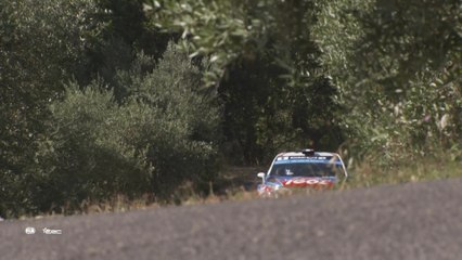 Highlights from stage 6 of European Rally Championship, the Rally di Roma Capitale