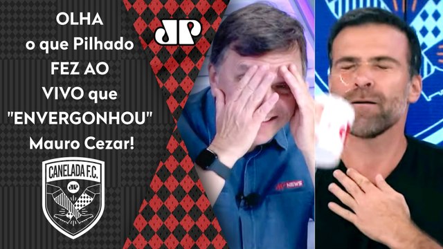 HAHAHAHA! O QUE É ISSO? OLHA o que Pilhado FEZ AO VIVO que ENVERGONHOU Mauro Cezar e Vampeta!