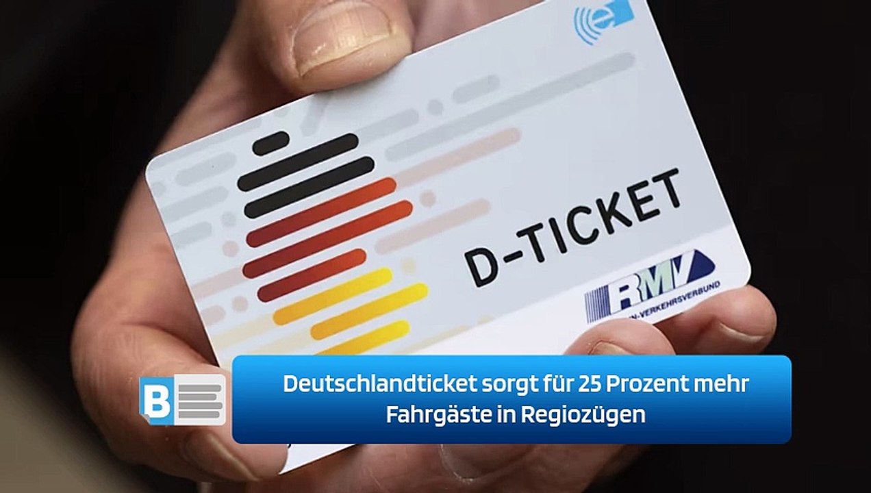Deutschlandticket sorgt für 25 Prozent mehr Fahrgäste in Regiozügen