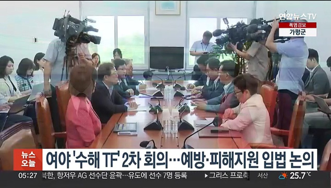 여야 '수해 TF' 2차 회의…예방·피해지원 입법 논의