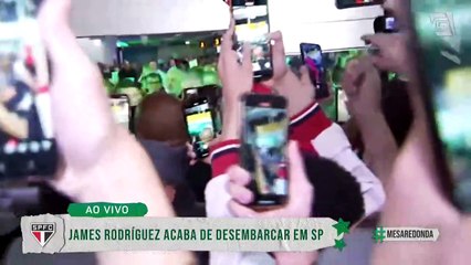 James Rodríguez chega a São Paulo e é recebido por multidão de torcedores; confira!
